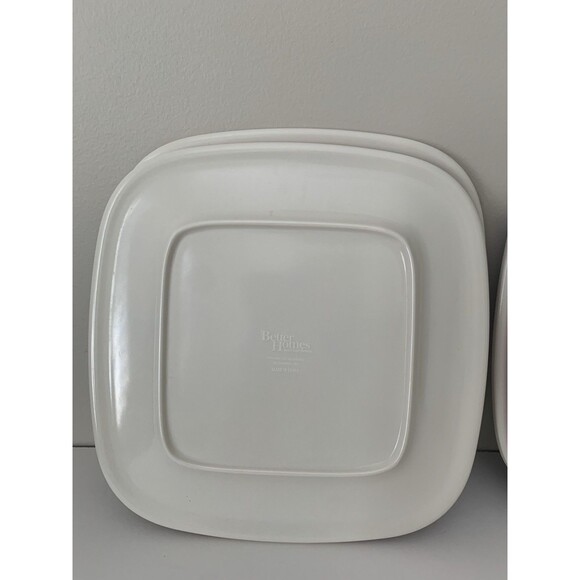 Better Homes and Gardens 4 Melamine Salad Desert Plates Square 8.25” - Picture 12 of 12